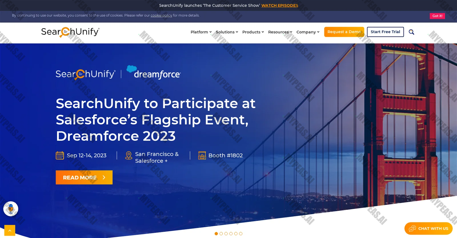 SearchUnify screenshot