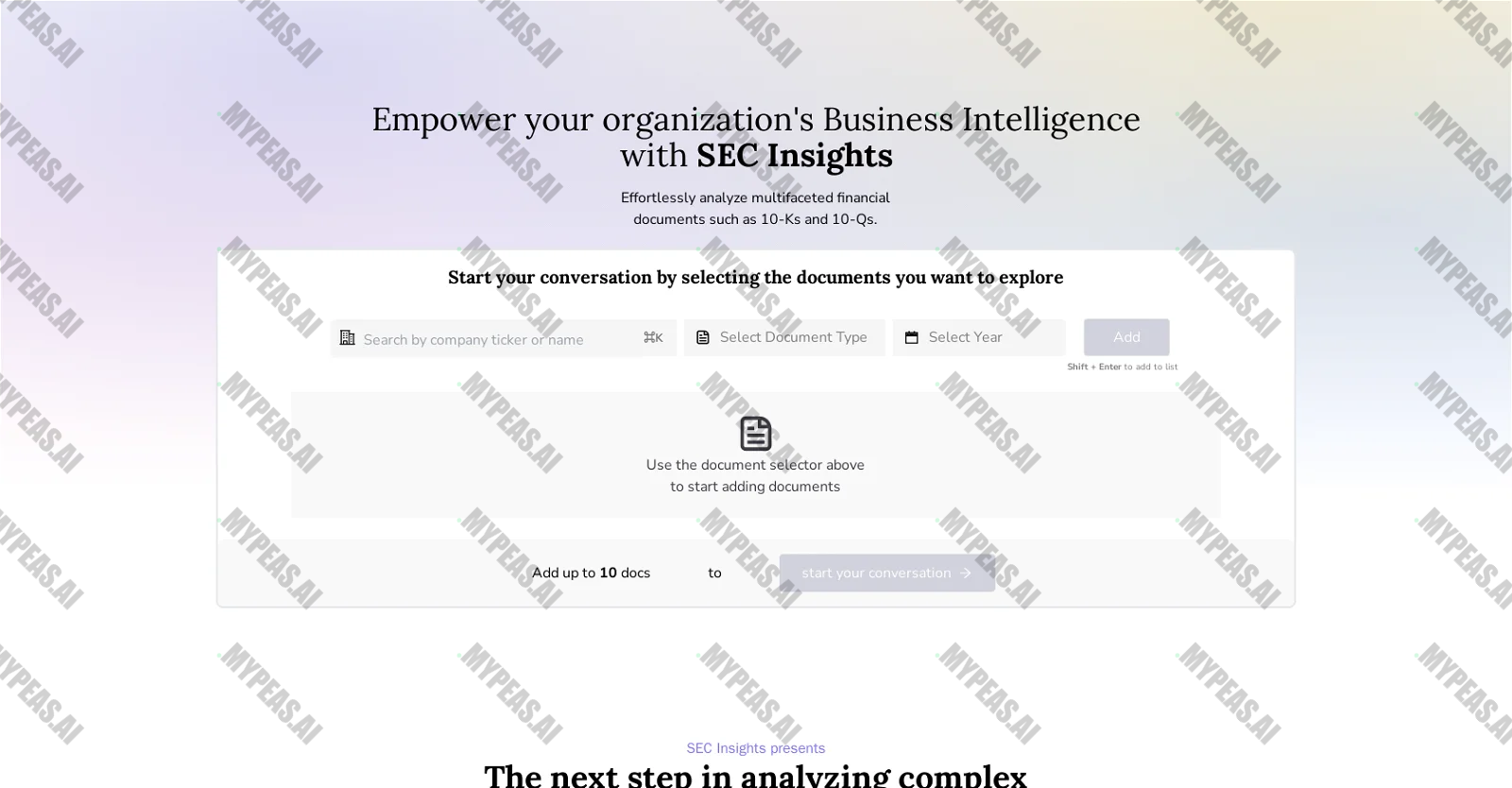 SEC Insights screenshot