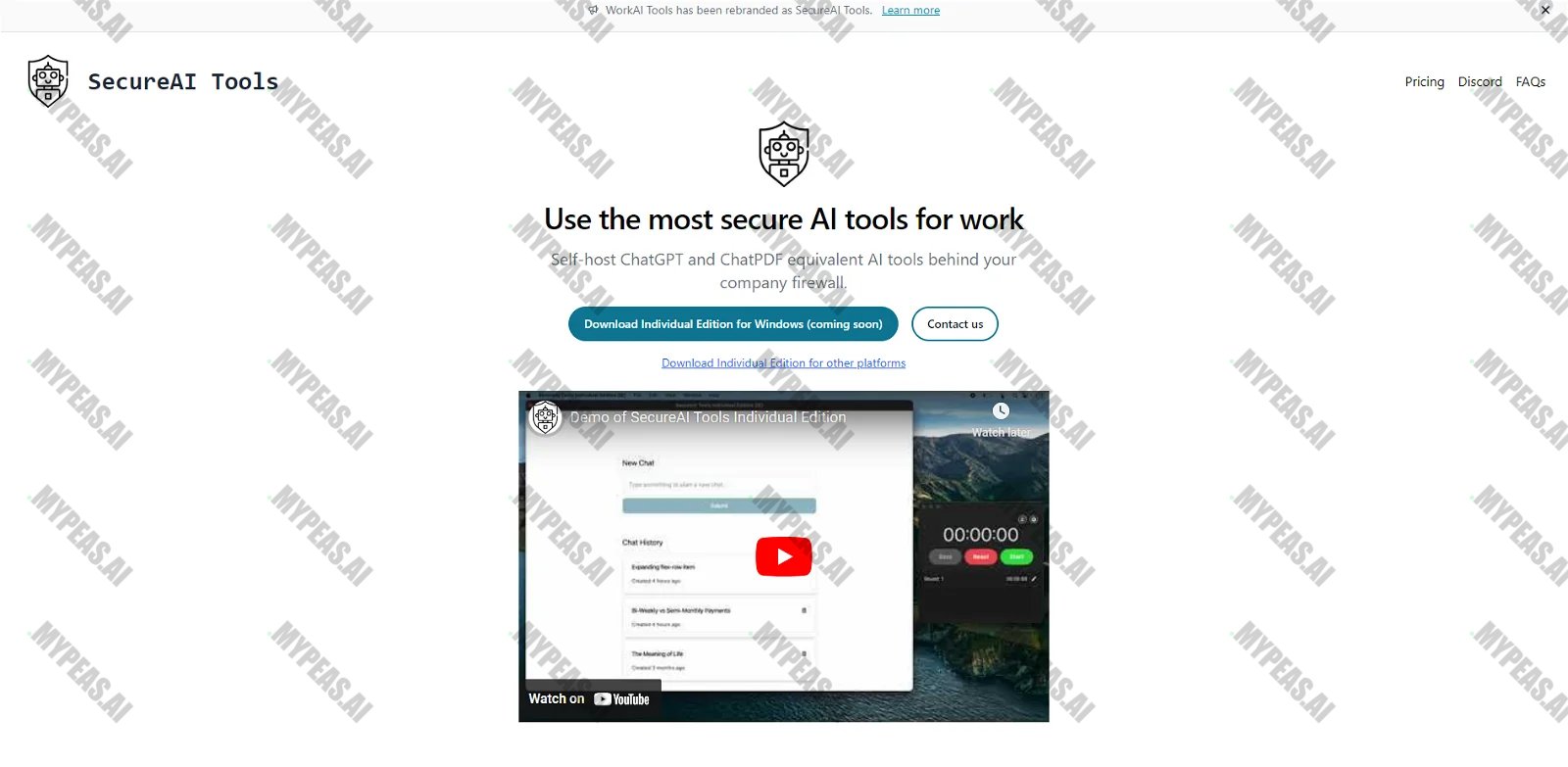 SecureAI Tools screenshot