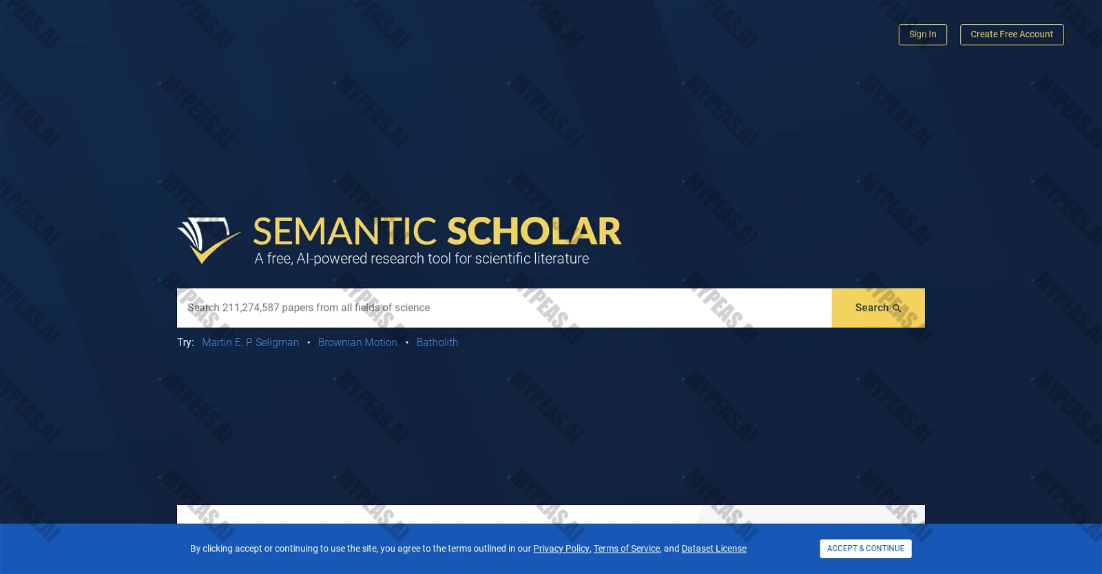 Semanticscholar screenshot