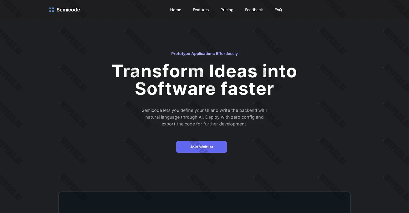 Semicode screenshot