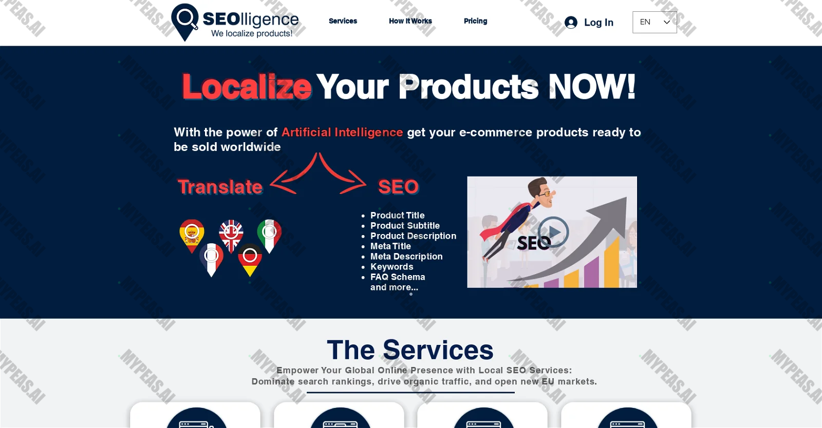 SEOlligence screenshot
