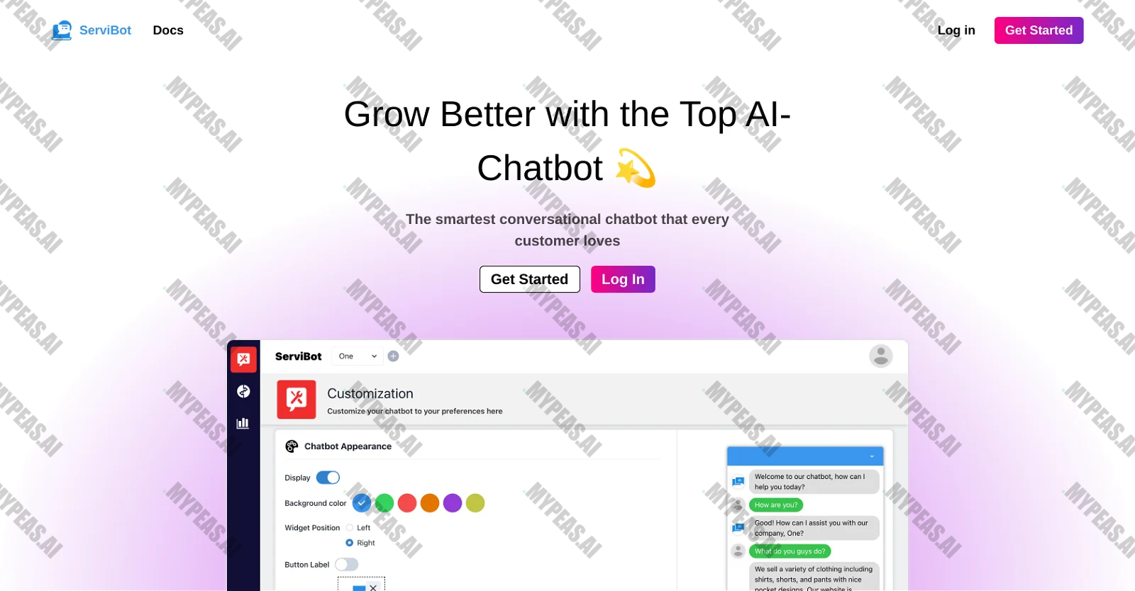 ServiBot screenshot