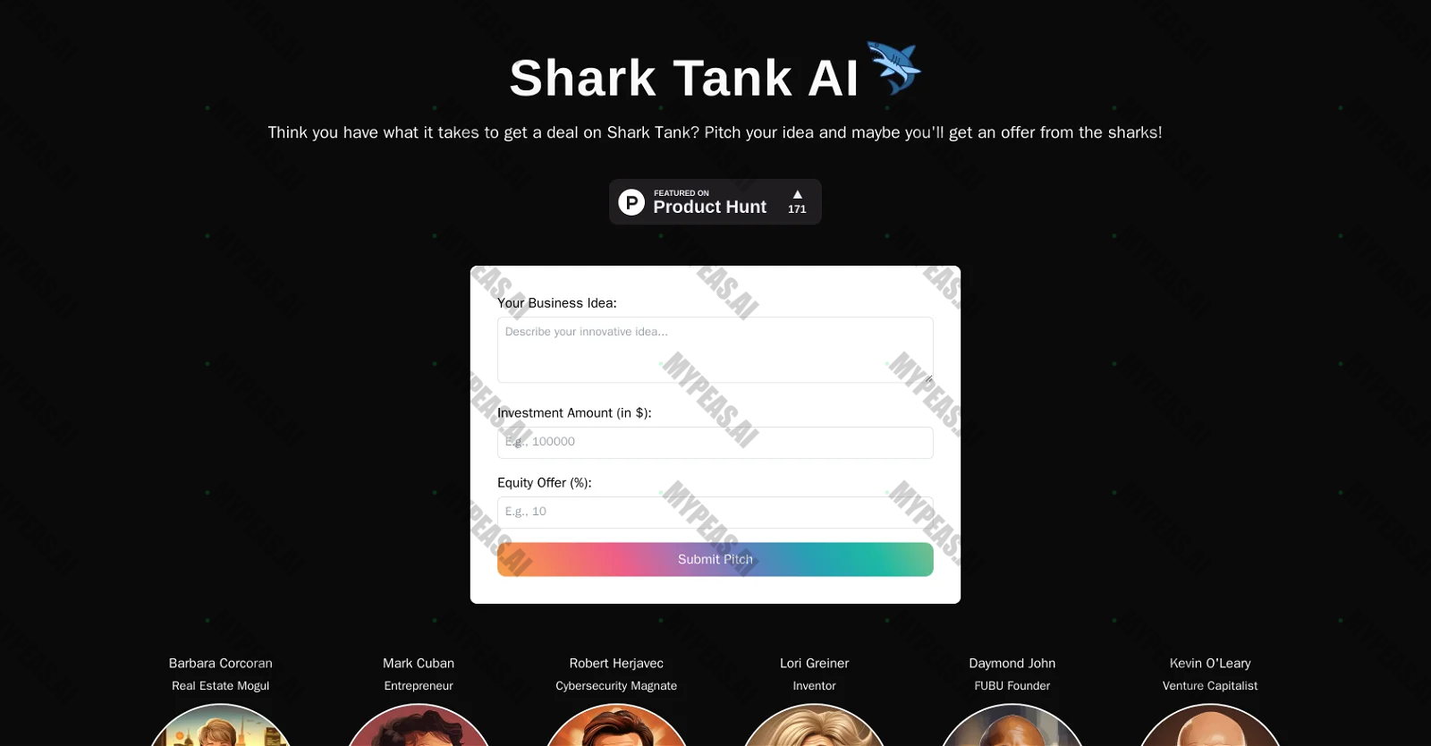 SharkTank AI screenshot