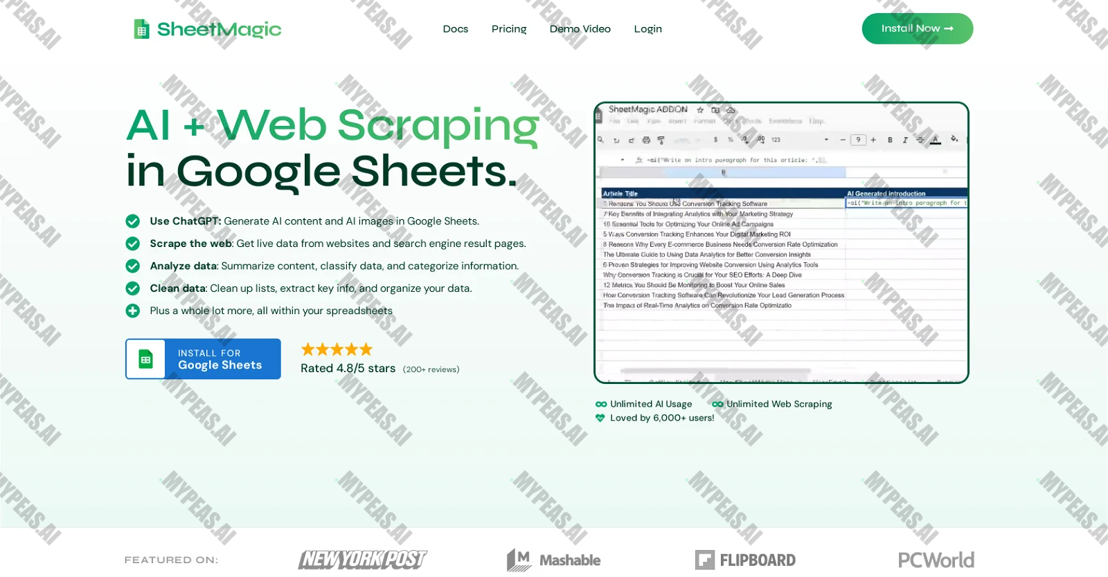 SheetMagic screenshot