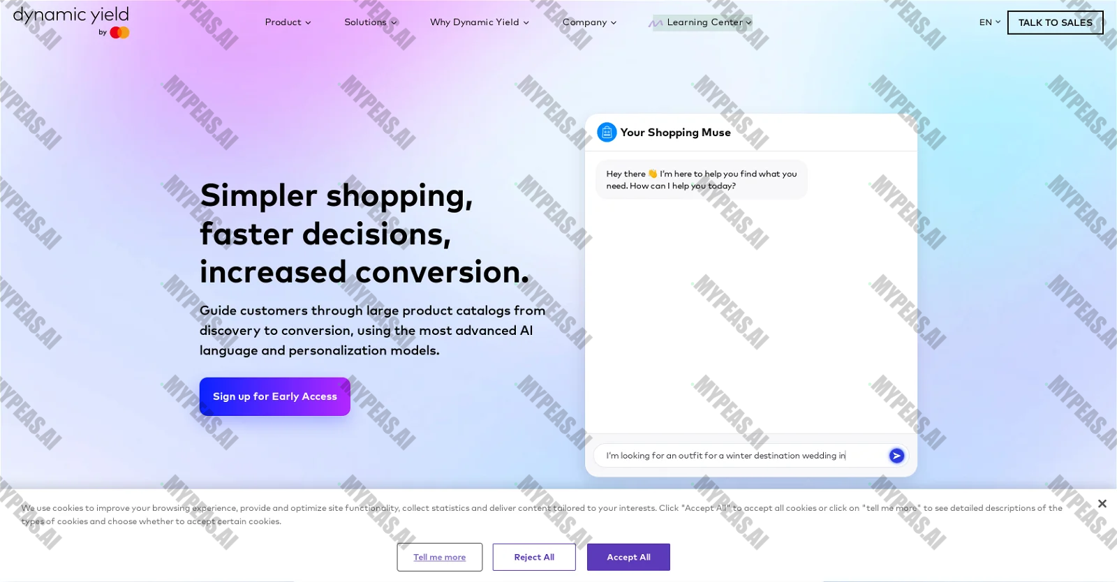 Shopping Muse by Dynamic Yield screenshot