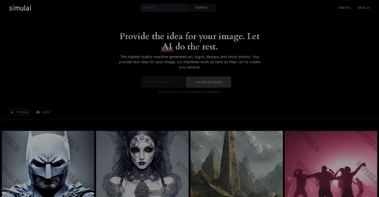 Simulai screenshot