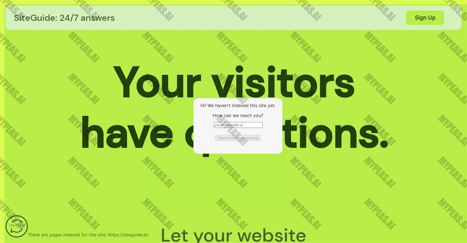 SiteGuide screenshot