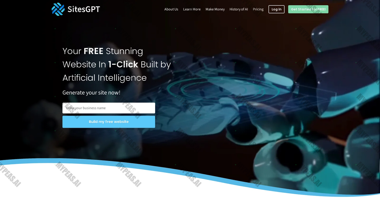 SitesGPT.com screenshot