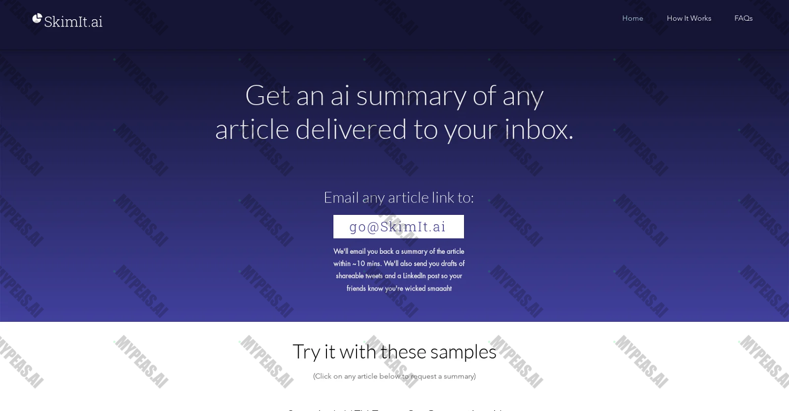 SkimIt screenshot