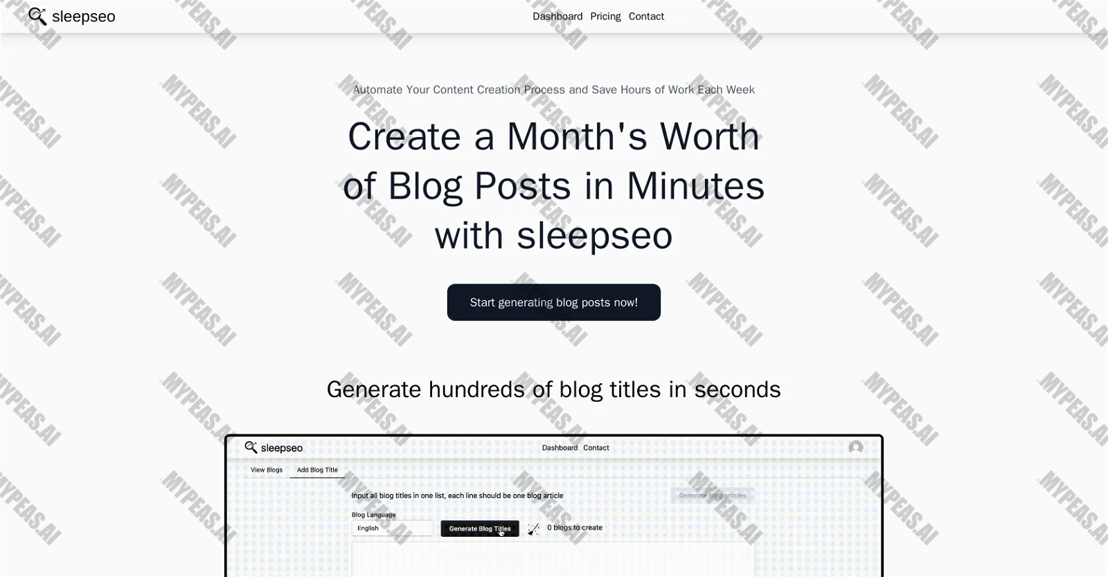 SleepSeo screenshot