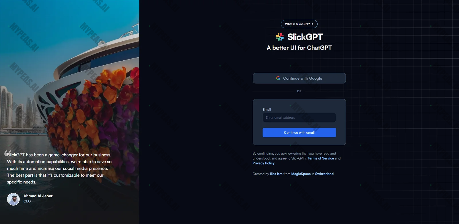 SlickGPT screenshot