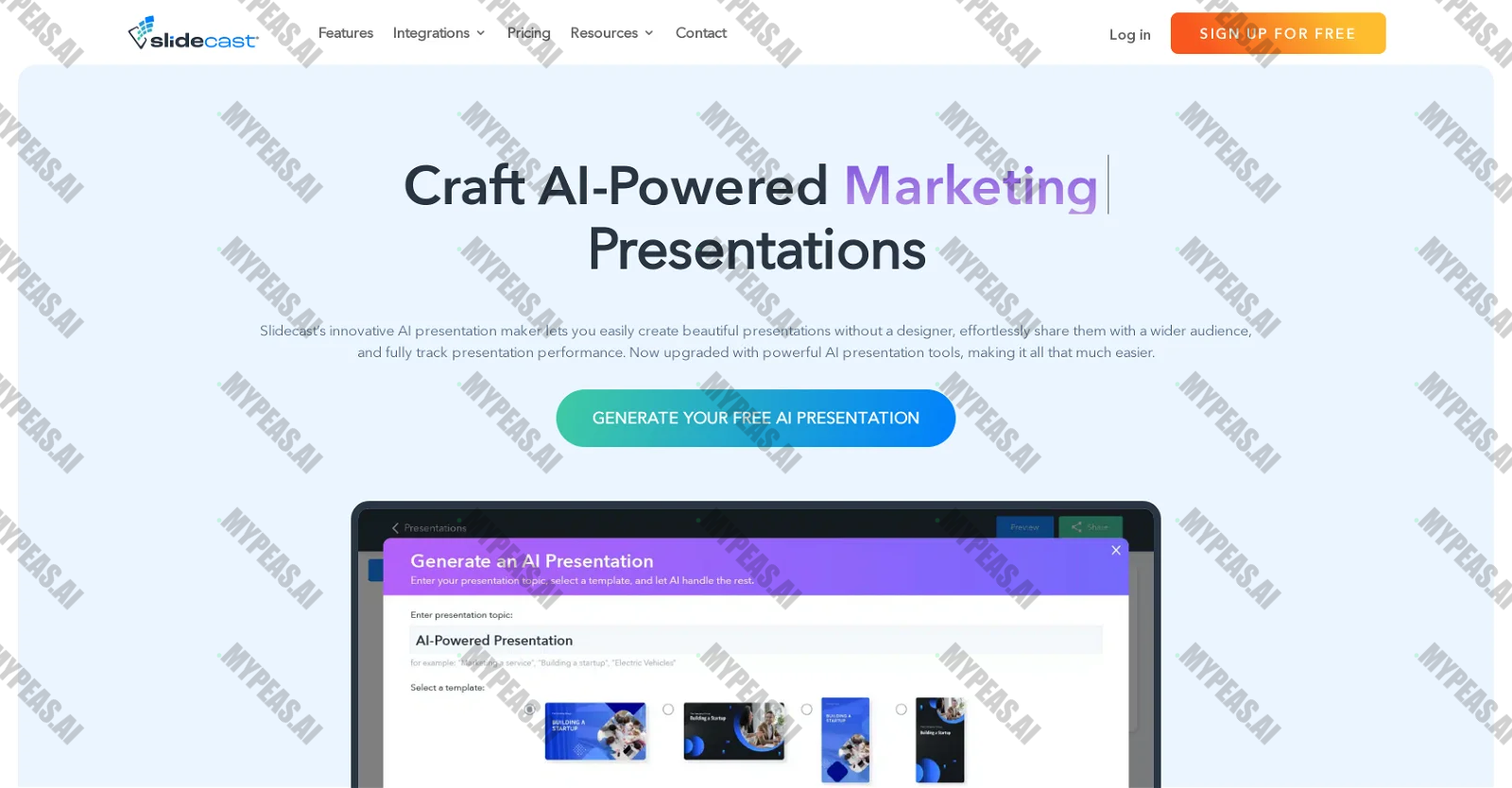 Slidecast screenshot