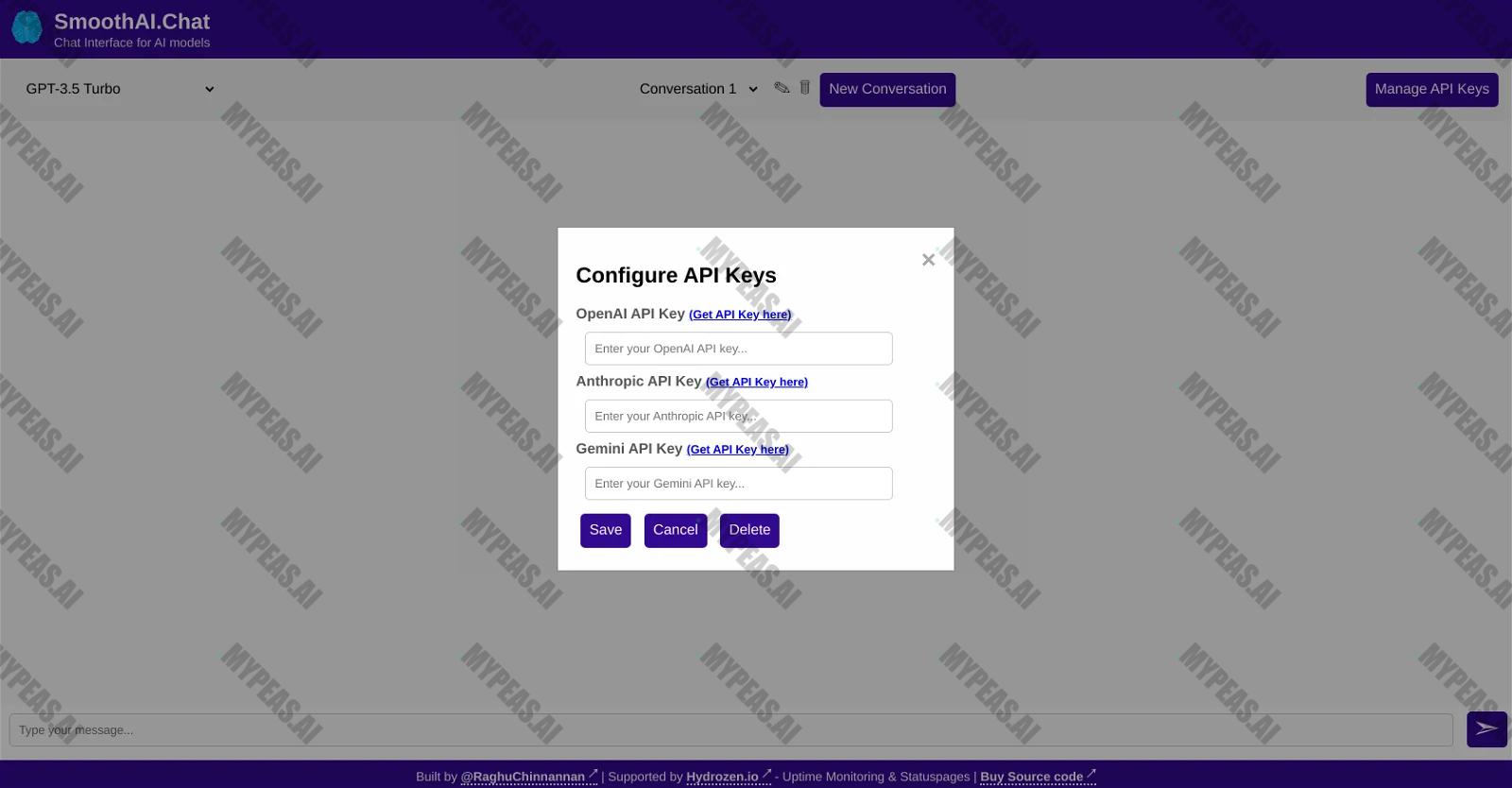 SmoothAI.Chat screenshot