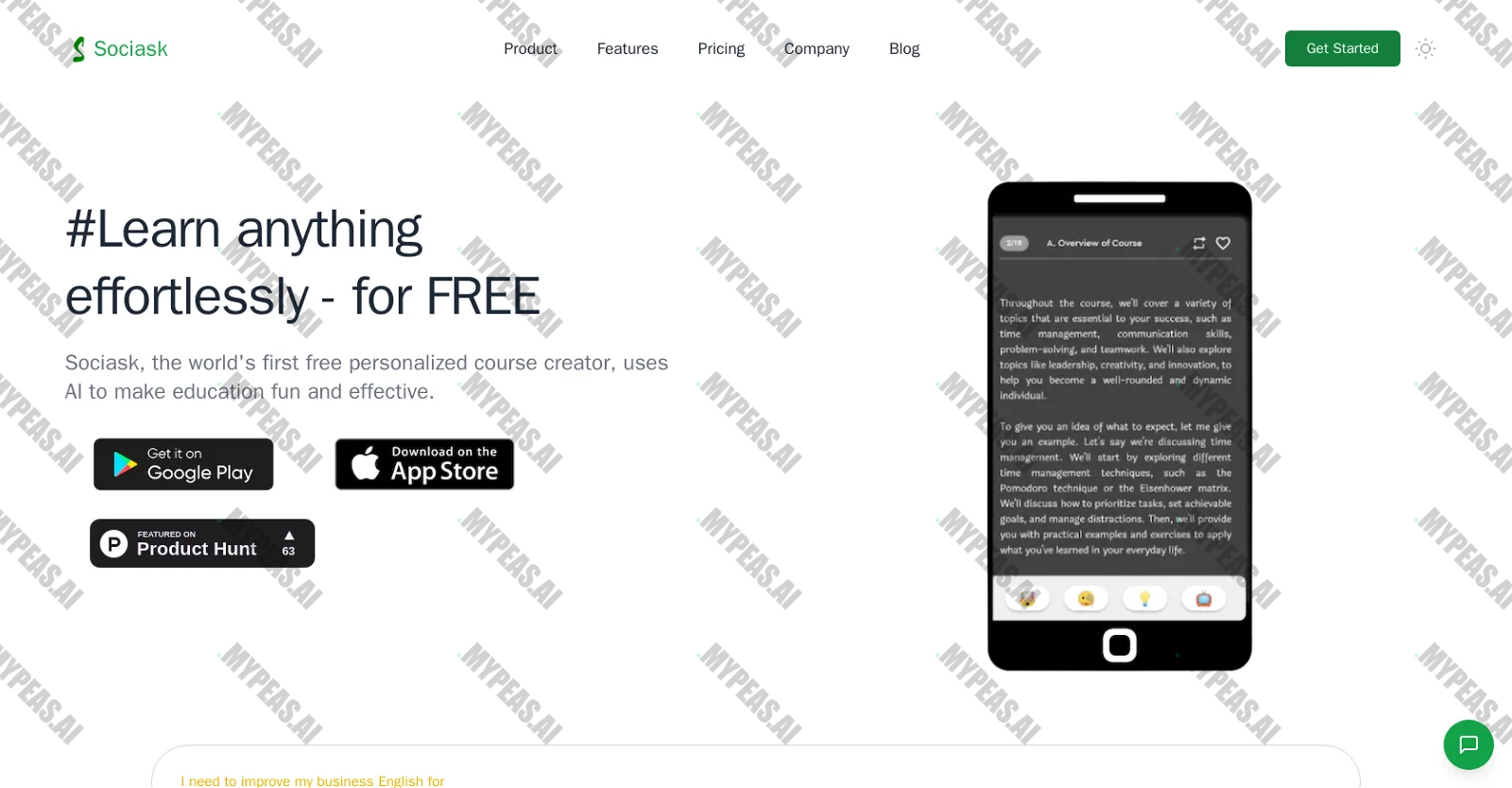 Sociask screenshot