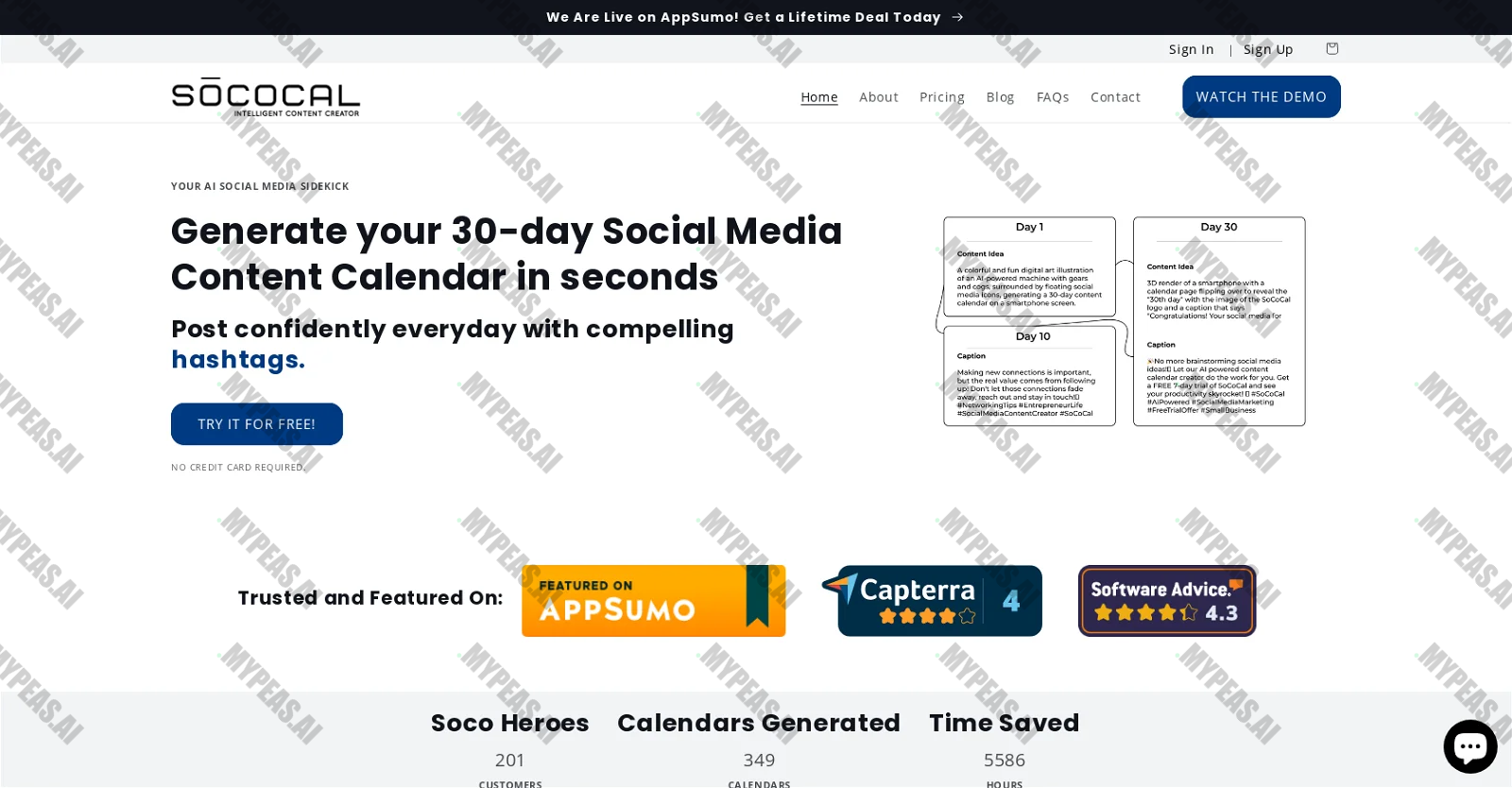 Sococal screenshot