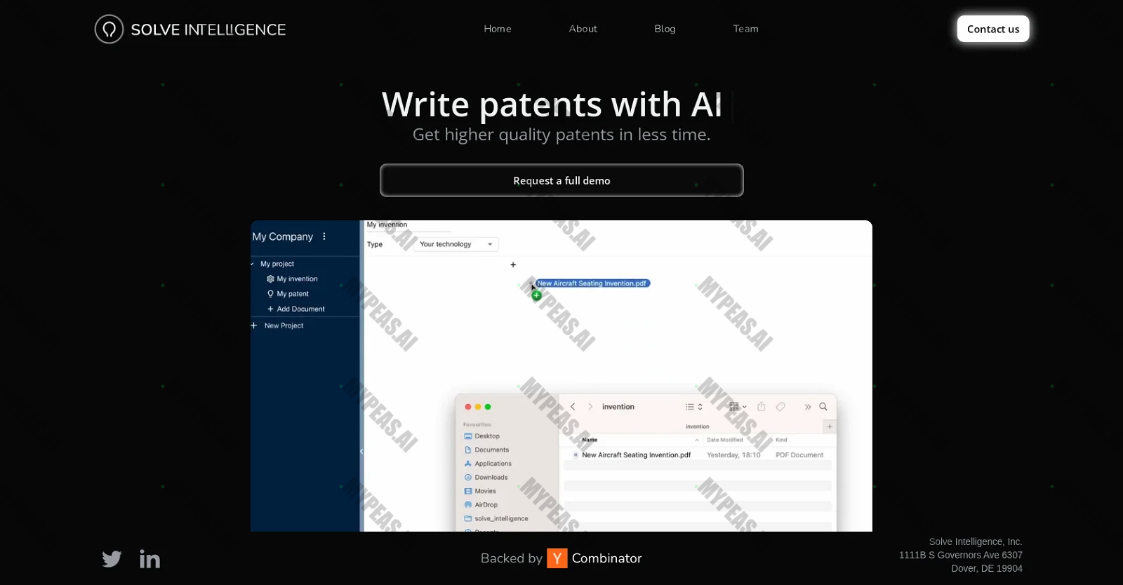 Solve Intelligence screenshot