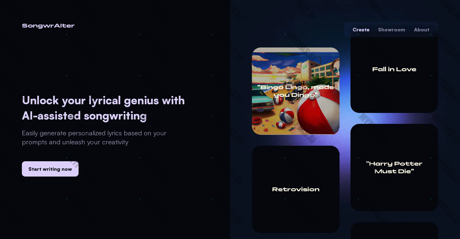 Songwraiter screenshot