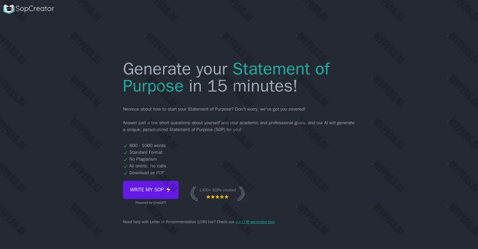 SopCreator screenshot