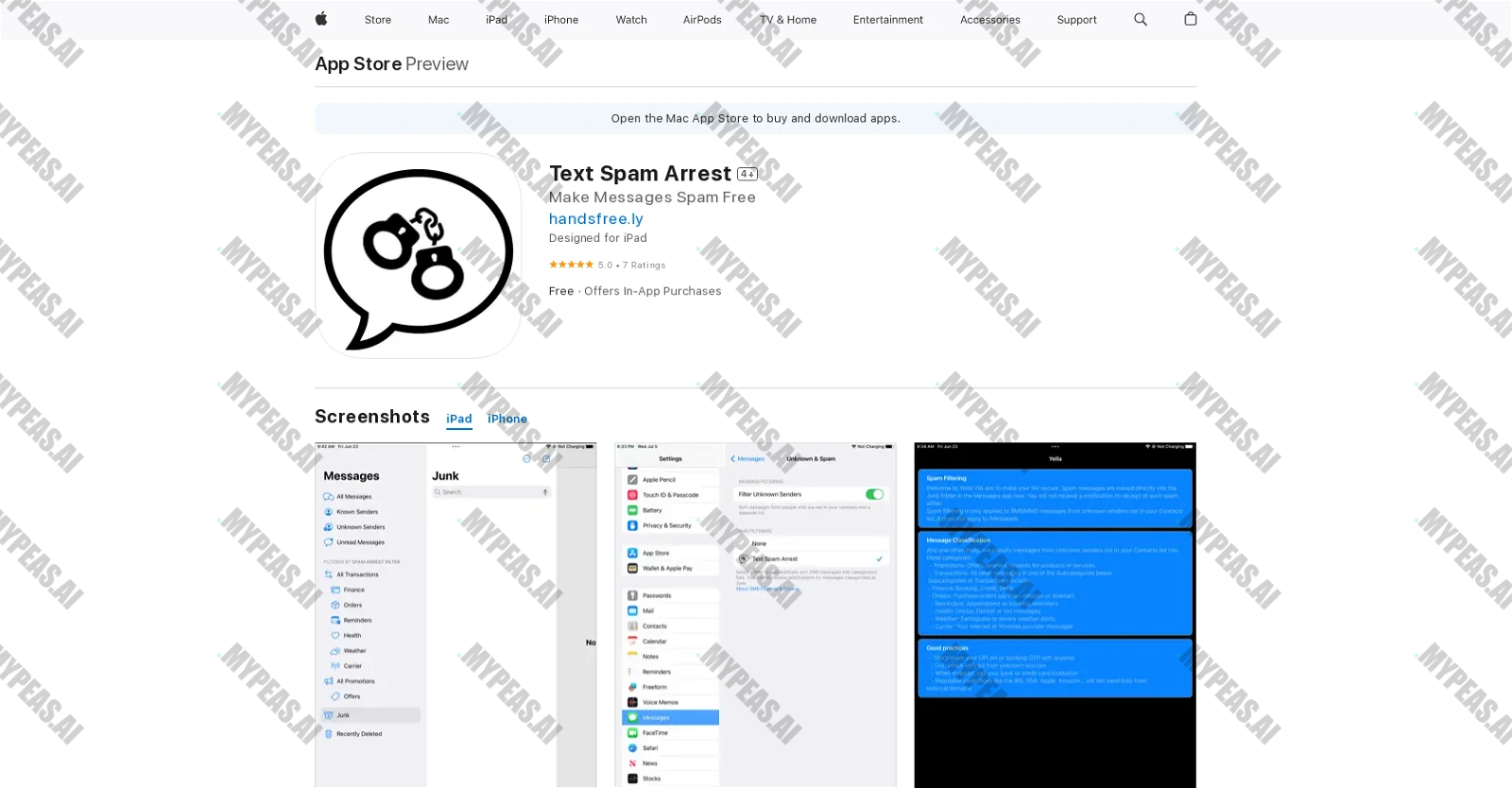 Spam Arrest Filter screenshot