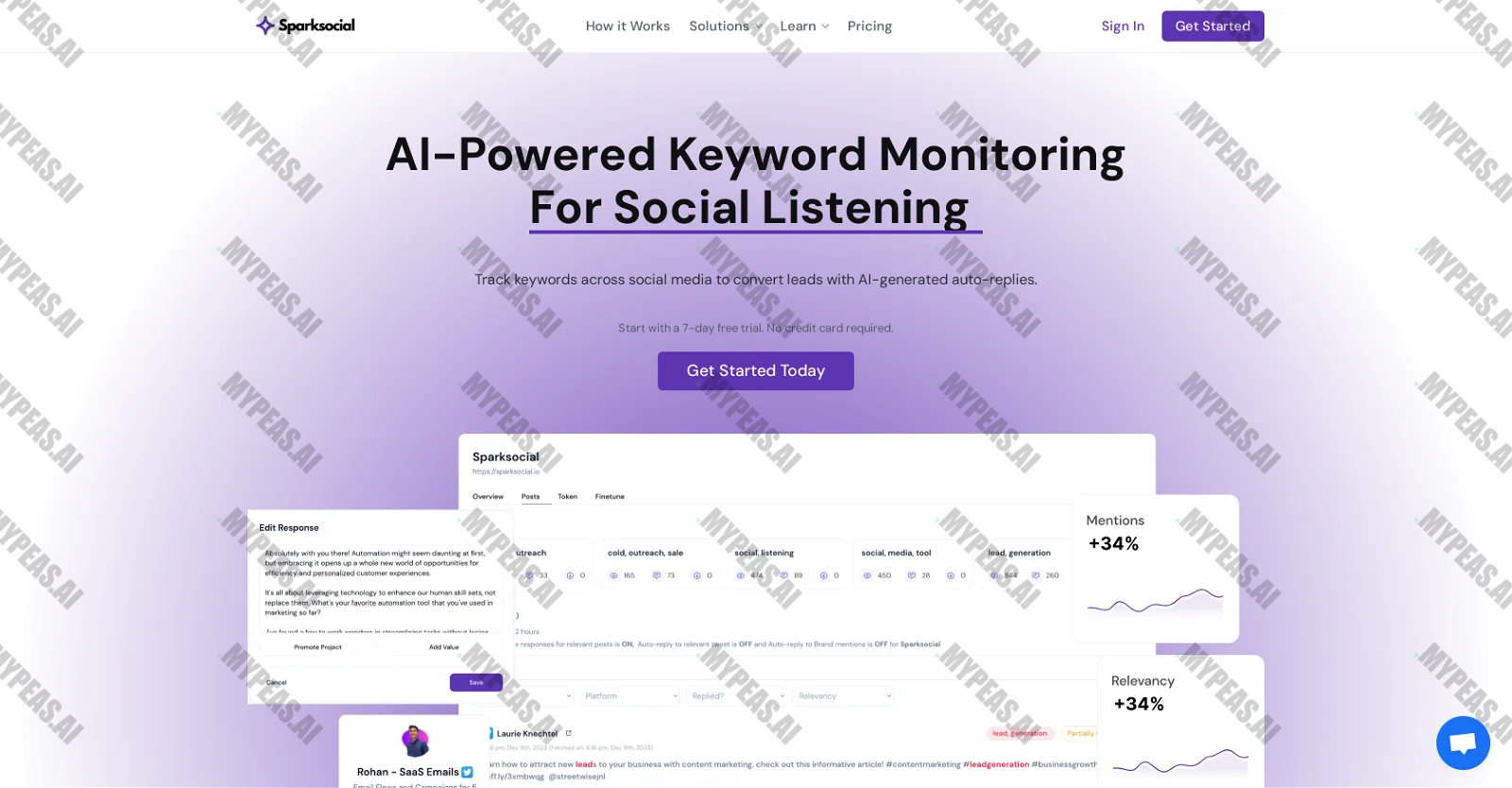Sparksocial screenshot