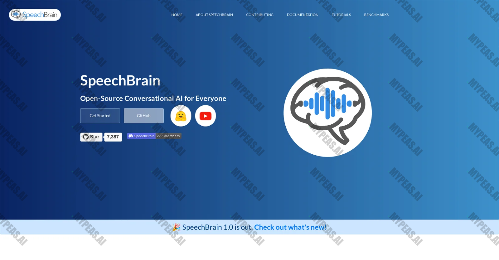 SpeechBrain screenshot