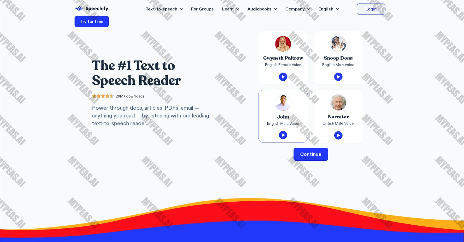 Speechify screenshot