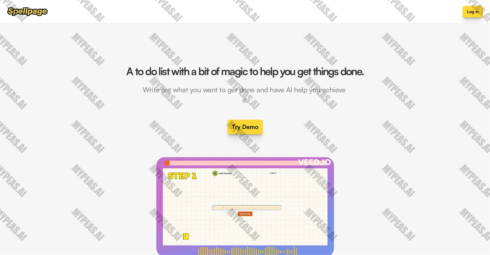 Spellpage screenshot