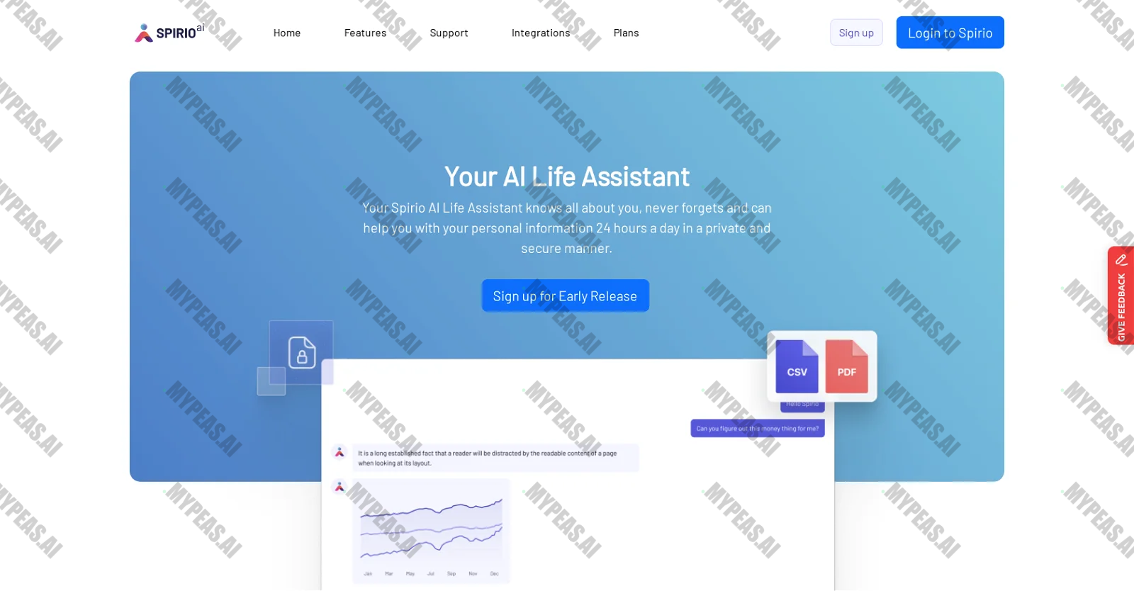 Spirio screenshot