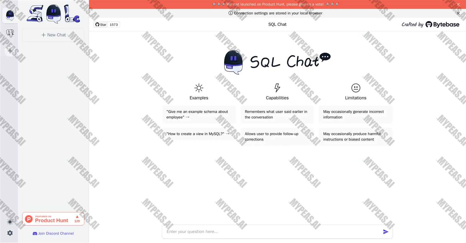 SQL Chat screenshot