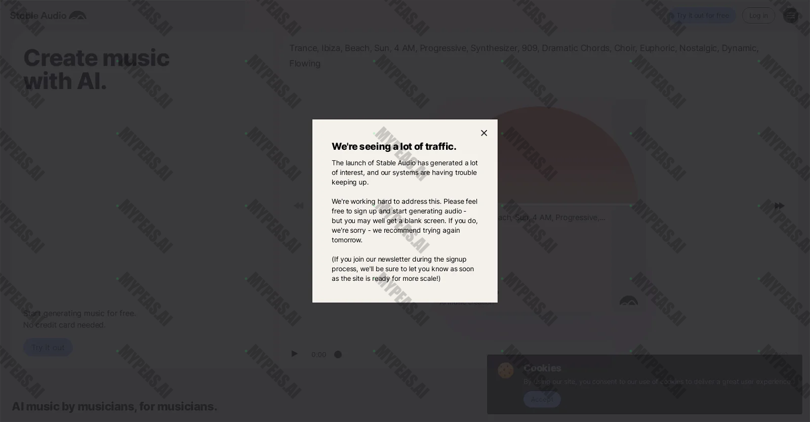 Stable Audio screenshot