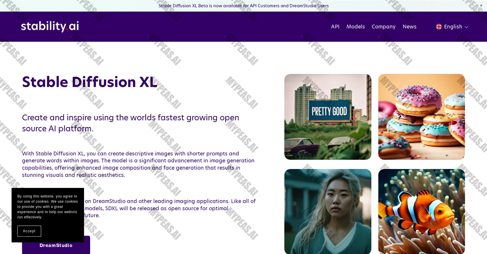 Stable Diffusion XL screenshot