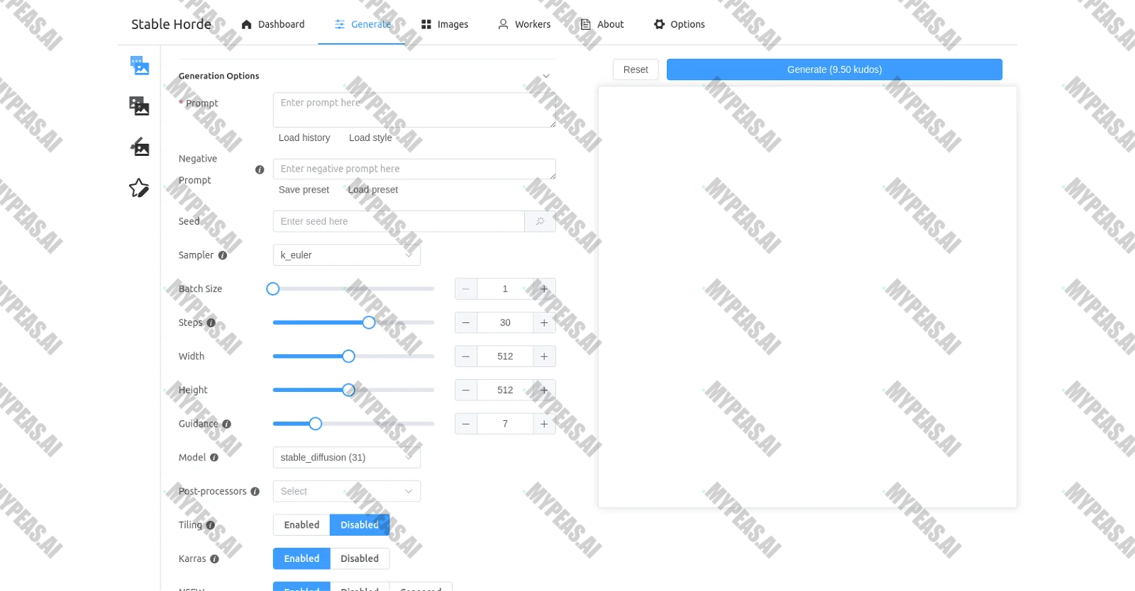 Stable UI screenshot