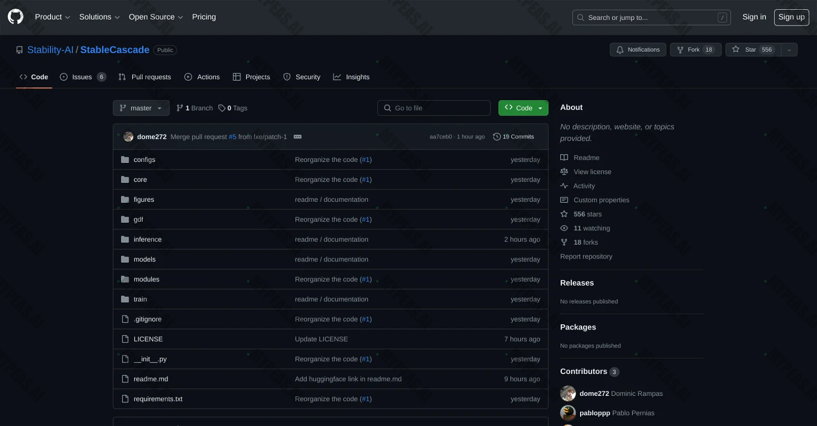 StableCascade screenshot