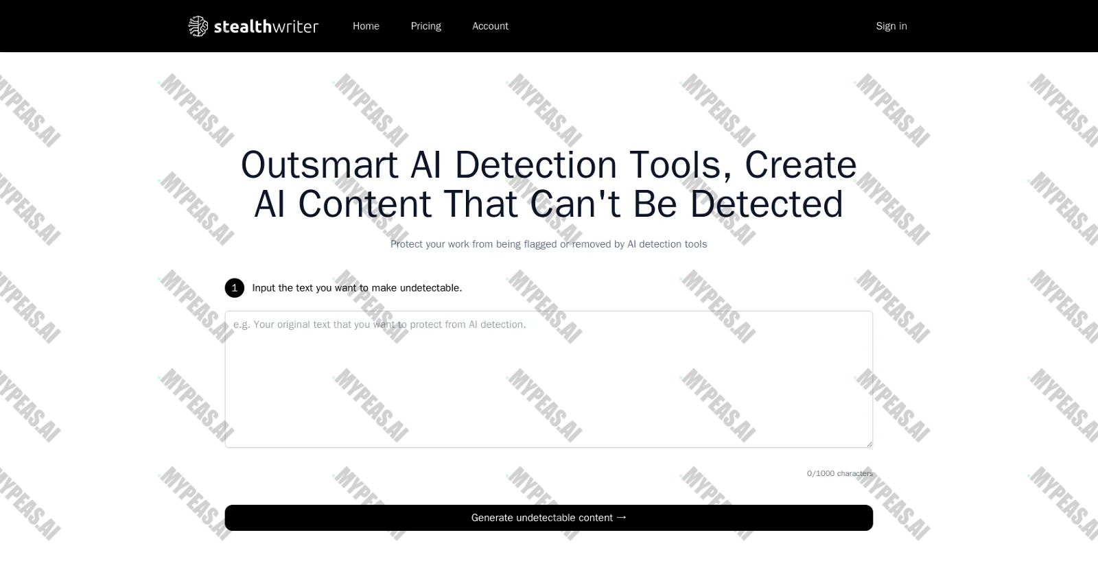 StealthWriter screenshot
