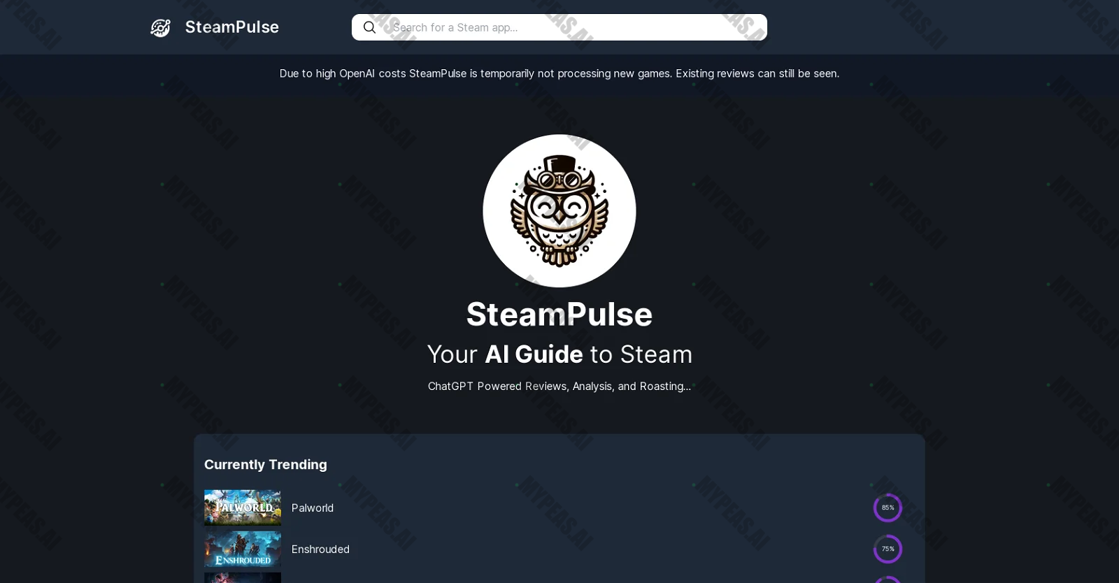 SteamPulse screenshot