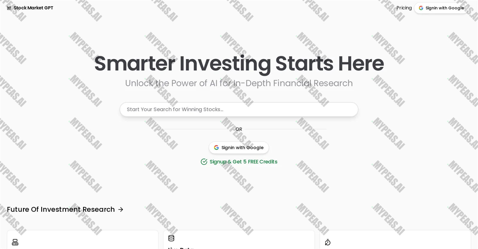 StockMarketGPT screenshot