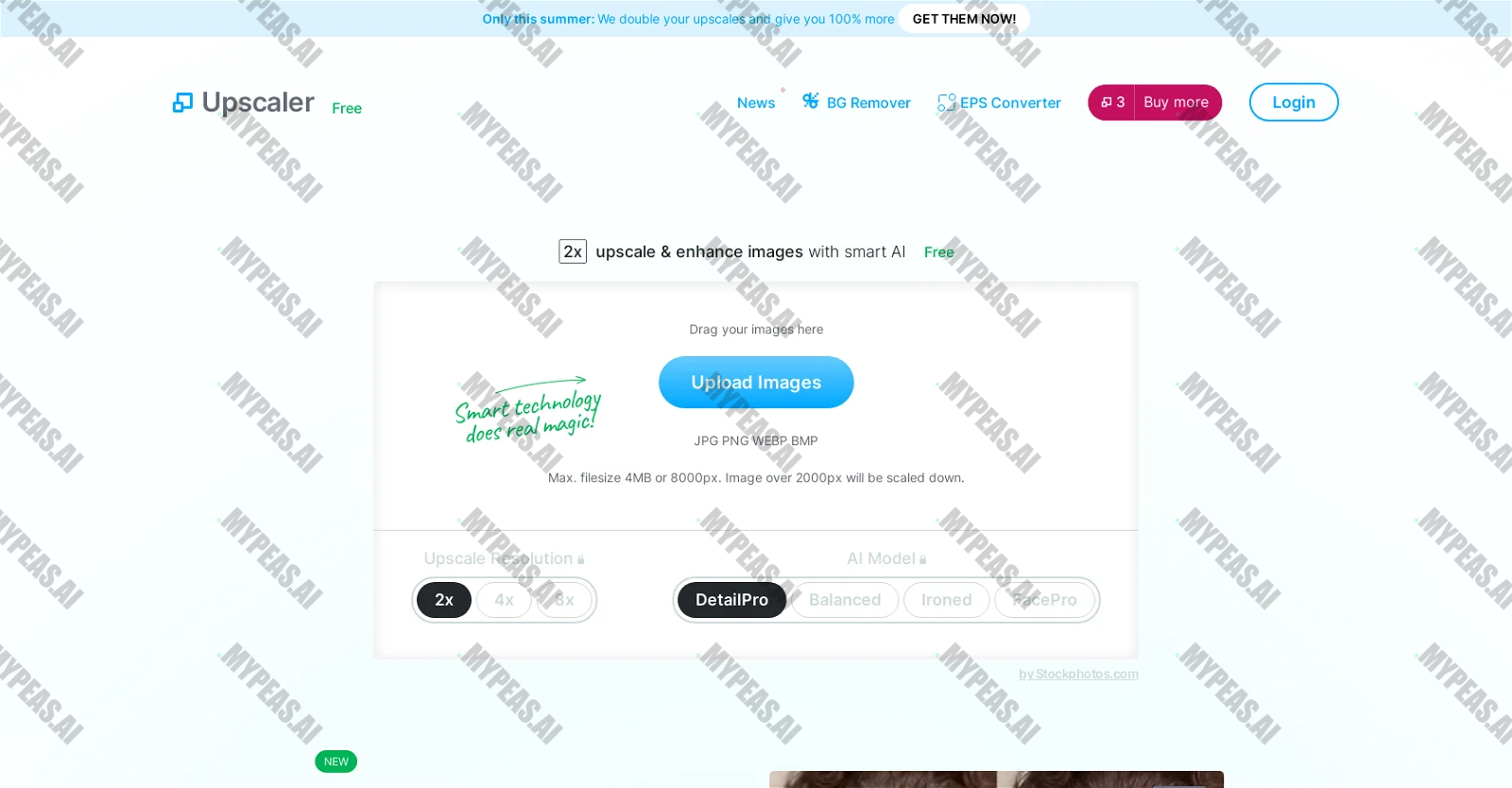 Stockphotos Upscaler screenshot
