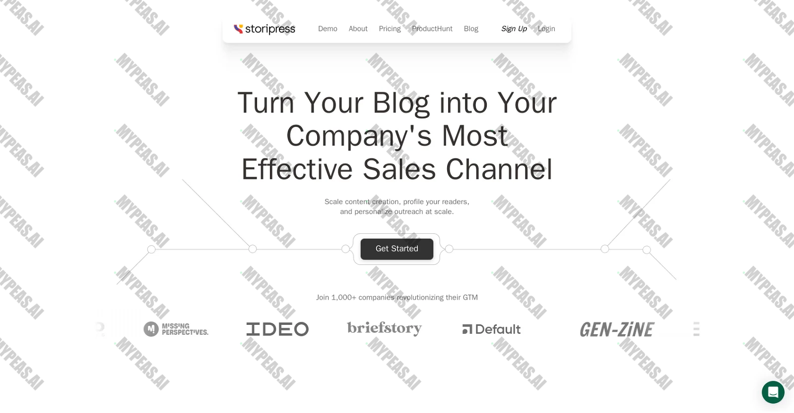 Storipress screenshot