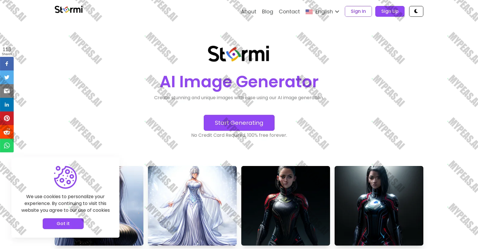 Stormi AI screenshot