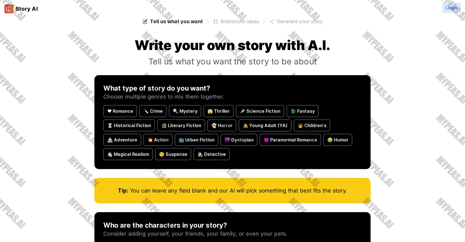 Story AI screenshot