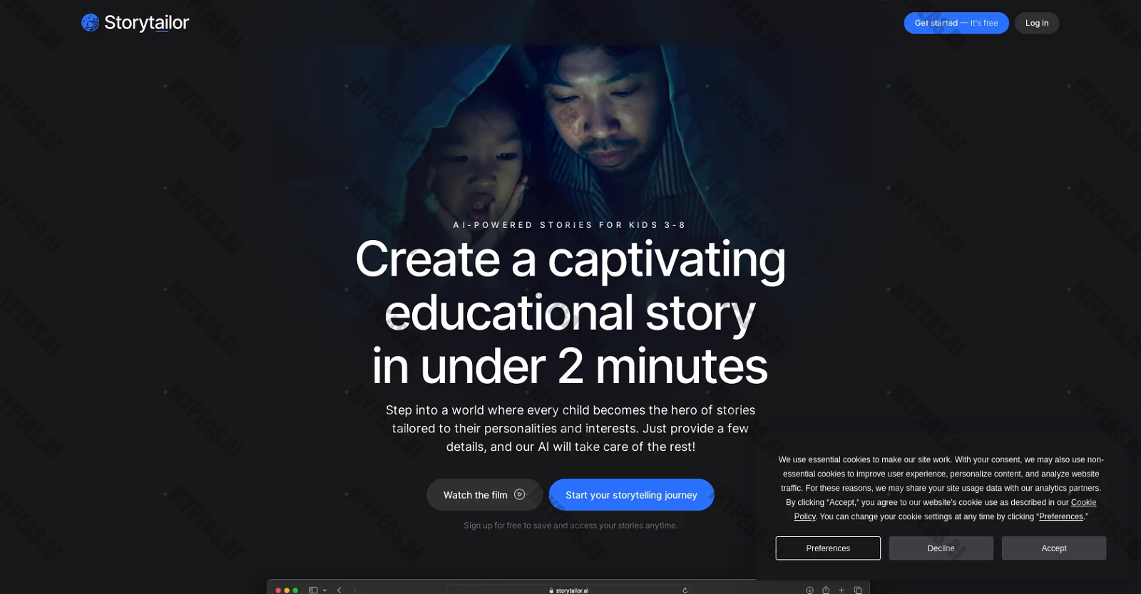 Storytailor screenshot