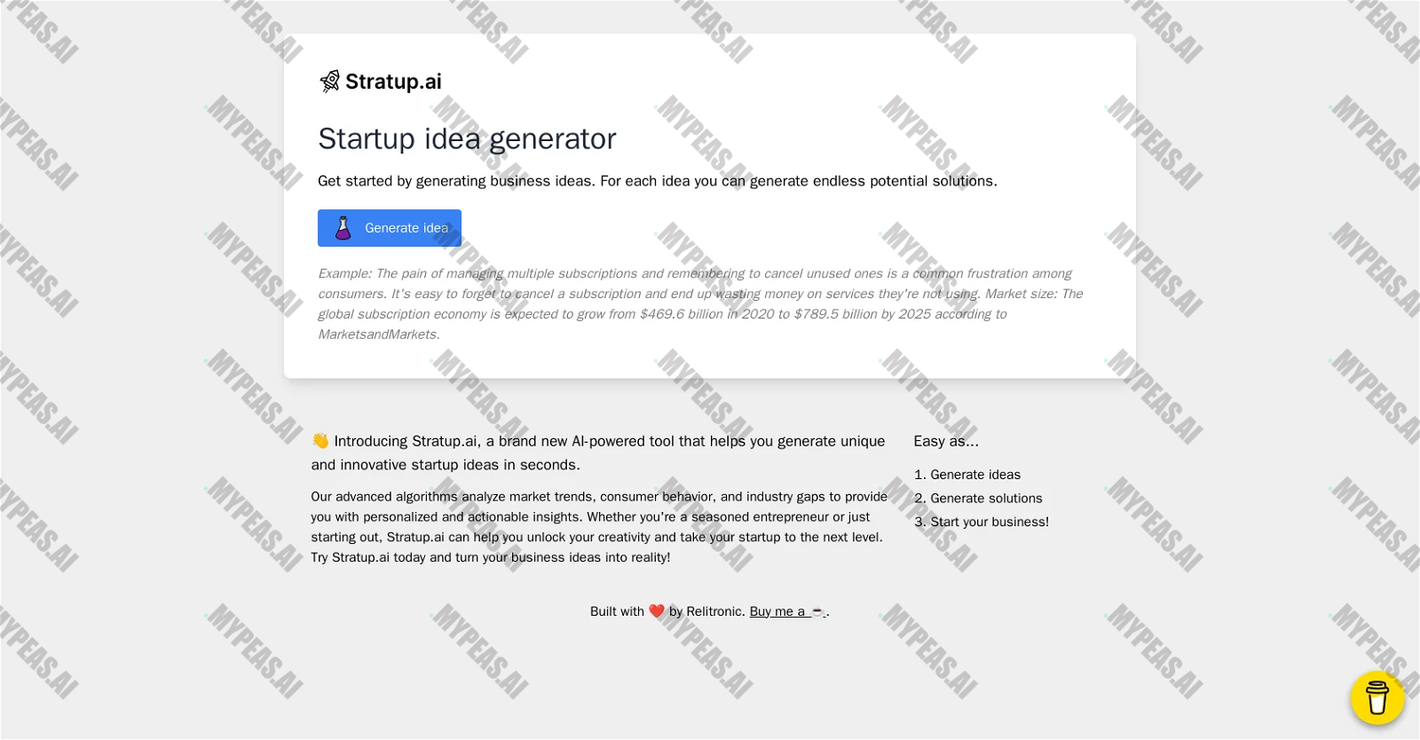 Stratup.ai screenshot