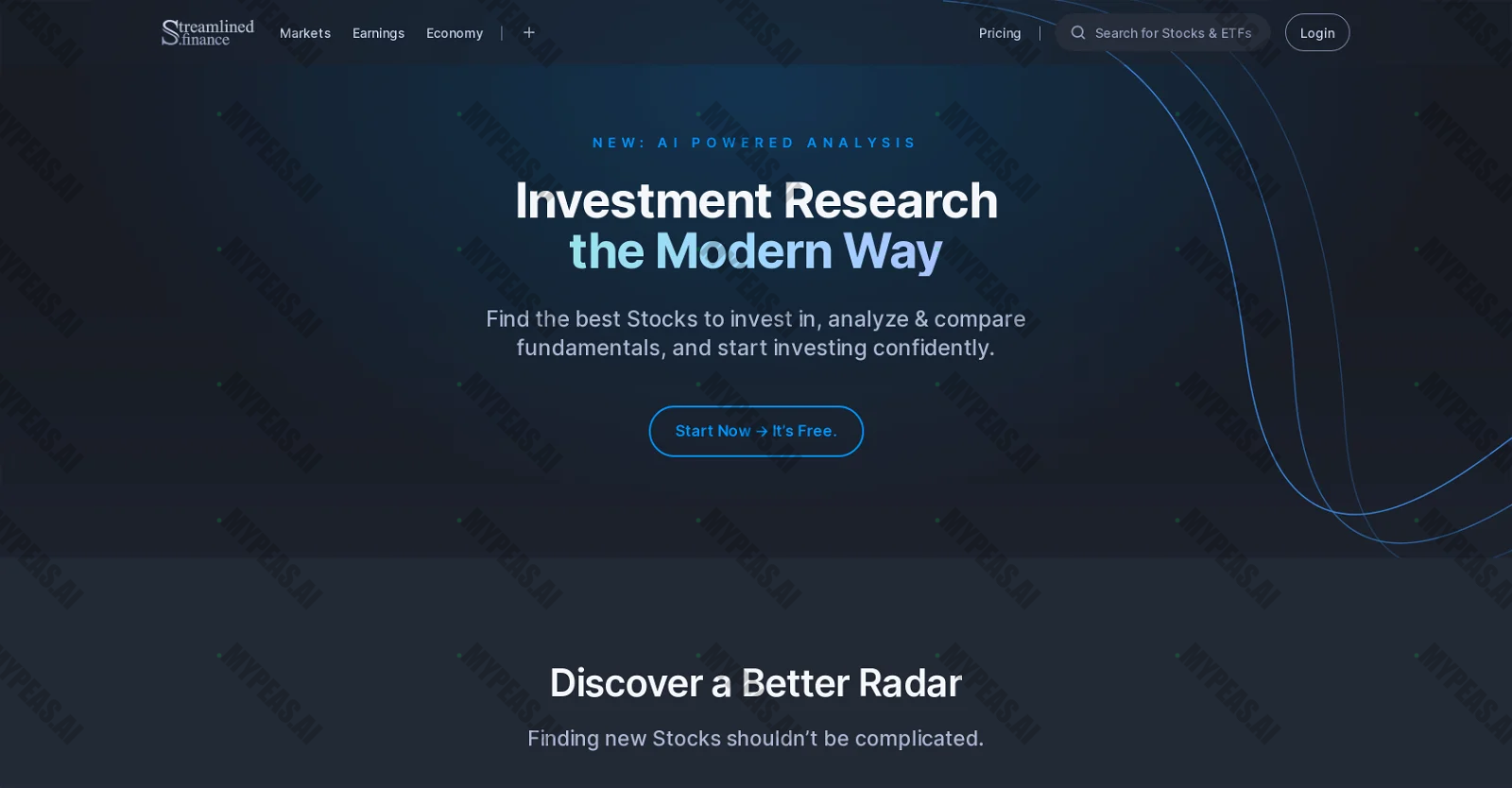Streamlined Finance screenshot