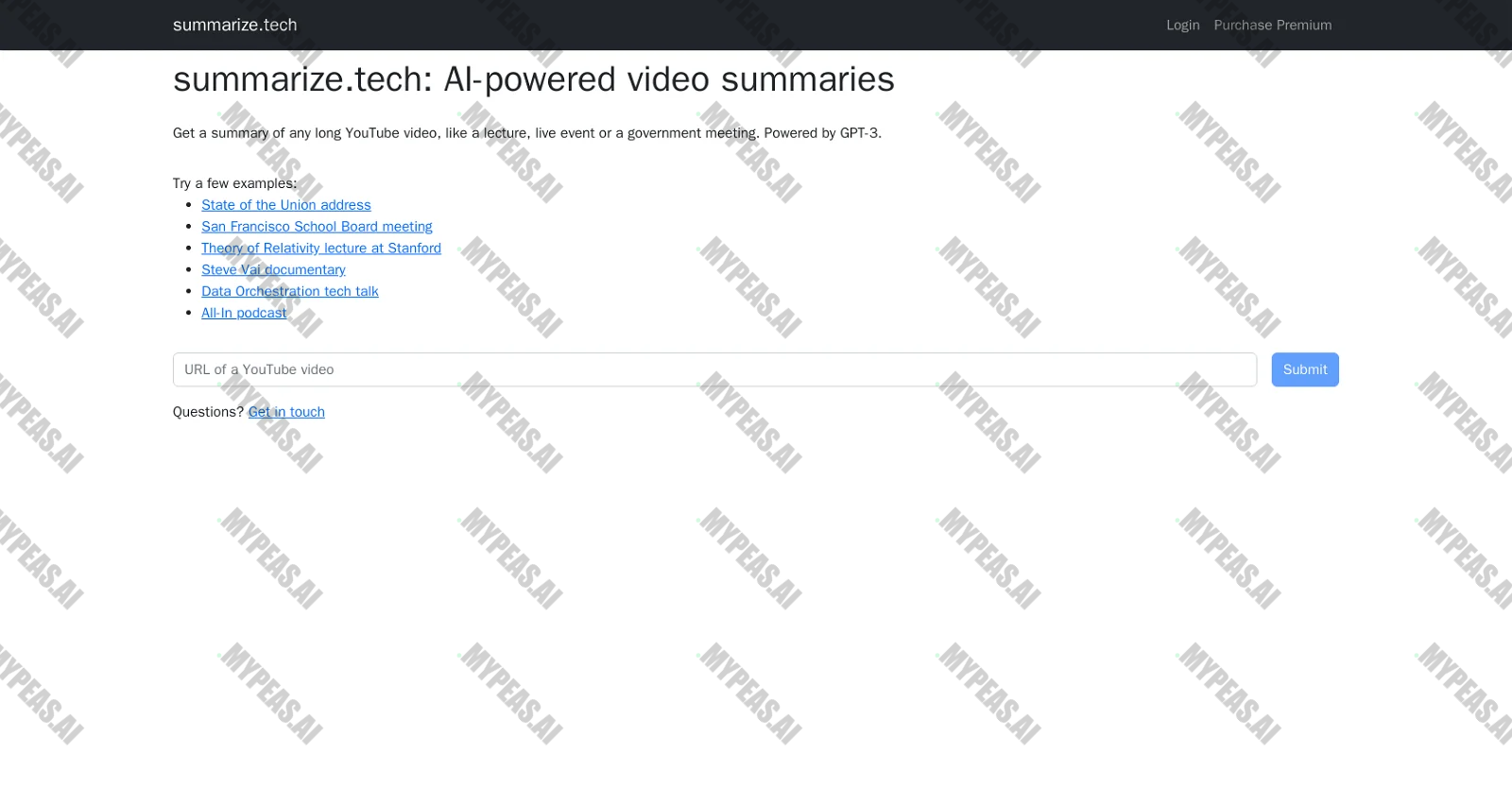 Summarize Tech screenshot