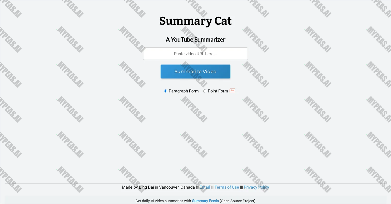 Summary Cat screenshot
