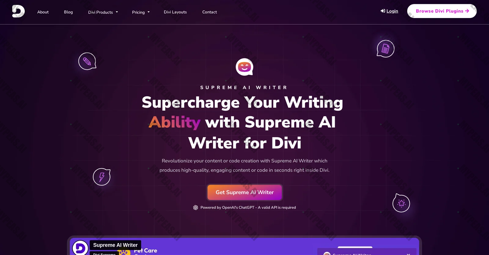 Supreme AI Writer screenshot