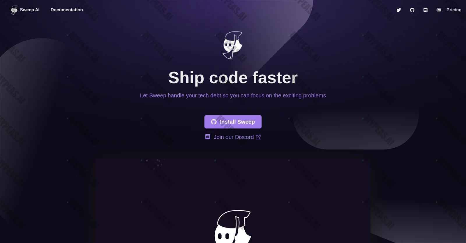 Sweep.dev screenshot