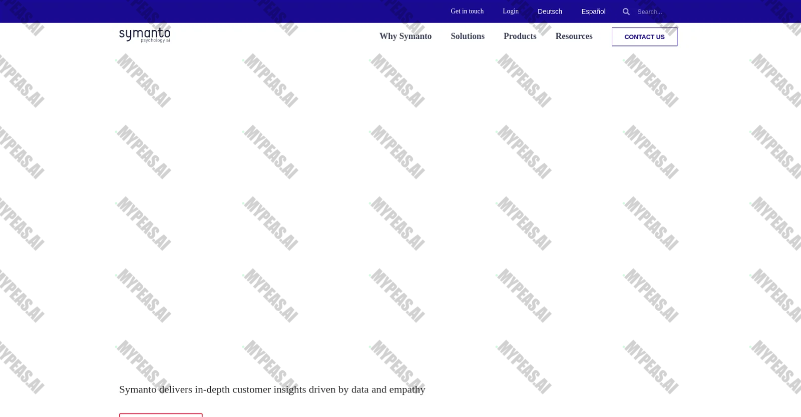 Symanto screenshot