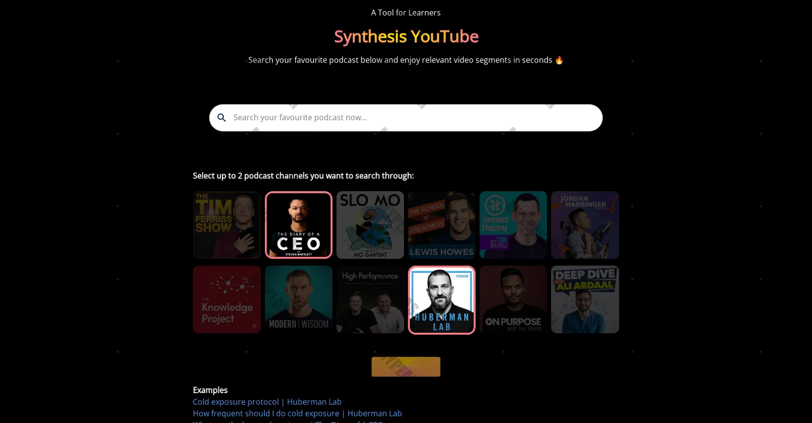 Synthesis Youtube screenshot